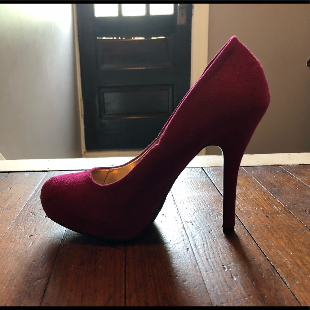 Fuchsia high heels